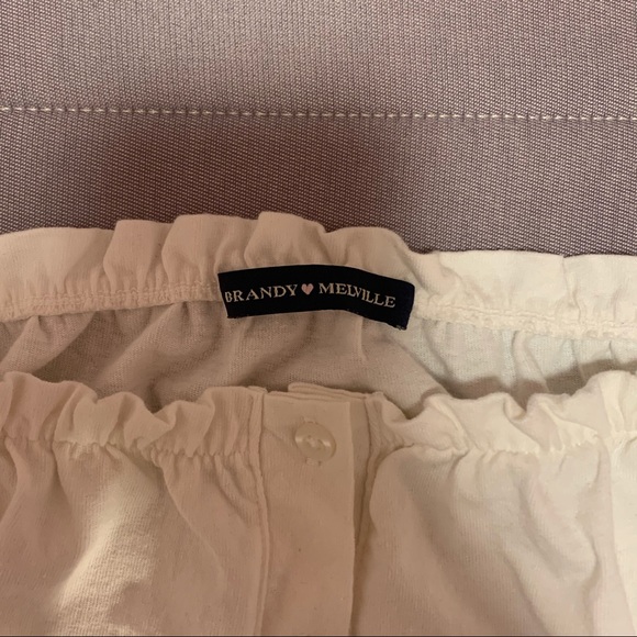 Brandy melville white top (mira button top) - Picture 4 of 4